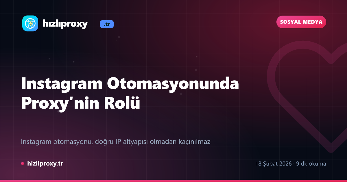 Instagram Otomasyonunda Proxy'nin Rolü
